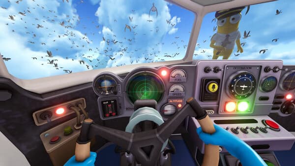 Dear Passengers cockpit view during in-flight emergency